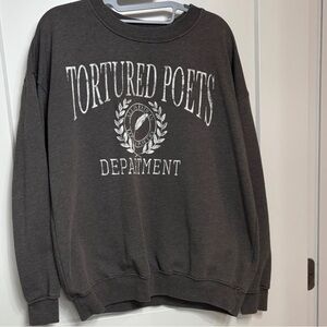 Dry Goods Charcoal Tortured Poets Sweatshirt